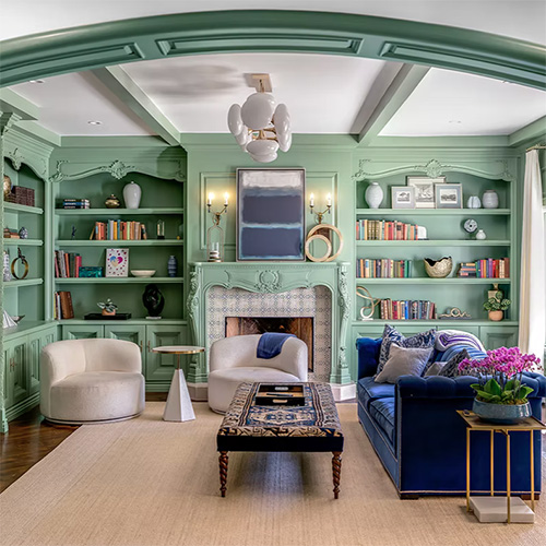 green-living-room green living room